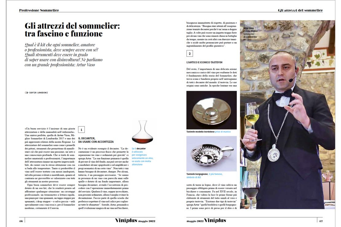 Gli attrezzi del sommelier: tra fascino e funzione