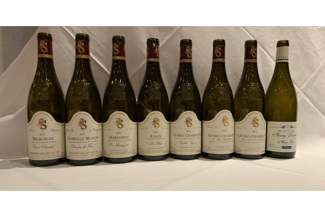 Uno scorcio di Côte de Nuits con i vini del domaine Gérard Seguin