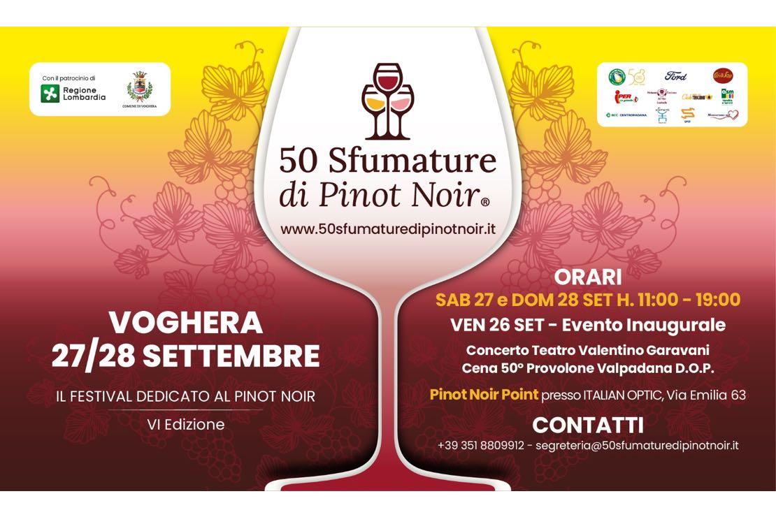 50 Sfumature di Pinot Noir. Sesta edizione a Voghera
