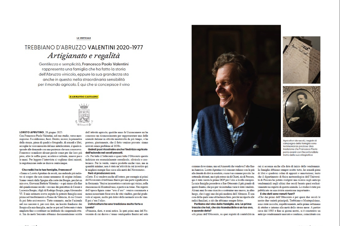 Trebbiano d'Abruzzo Valentini 2020-1977. Artigianato e regalità