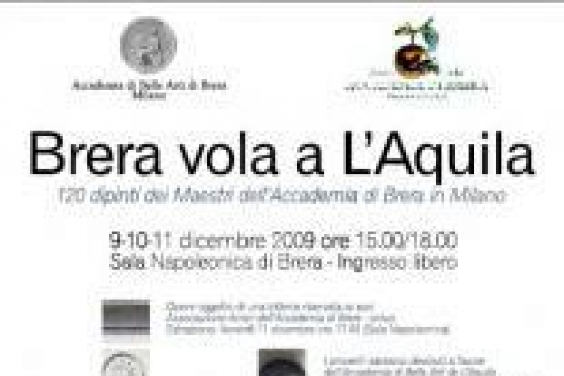 AIS Lombardia a fianco dell’Accademia delle Belle Arti di Brera a sostegno dell’Abruzzo