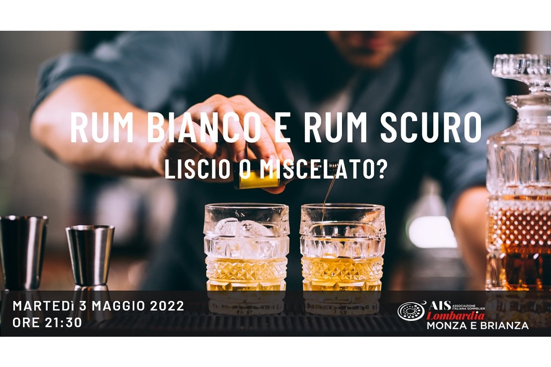 Rum bianco e Rum scuro. Liscio o miscelato?