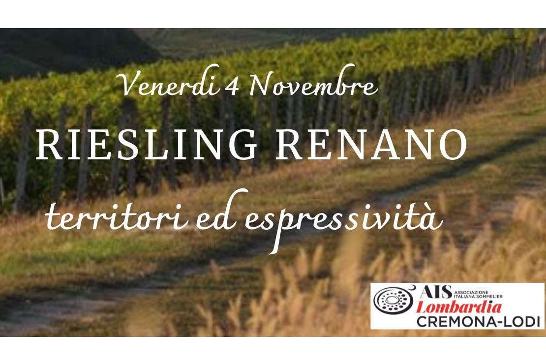 Riesling Renano. Territori ed espressività