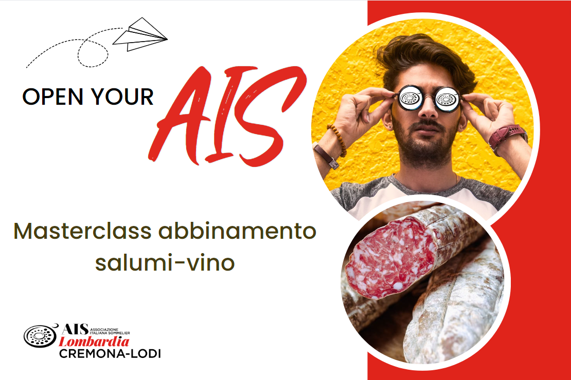 Open your AIS - Masterclass 2, abbinamento salumi-vino