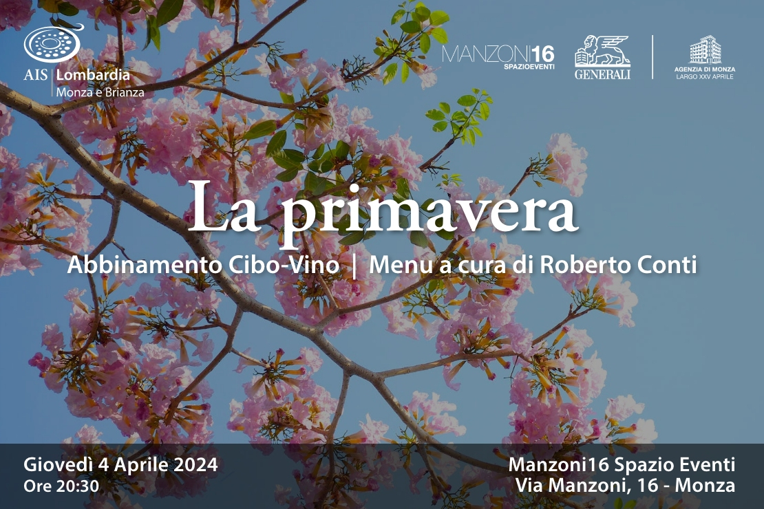 La primavera. Abbinamento cibo-vino