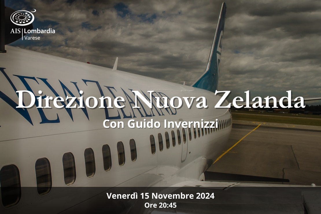 Direzione Nuova Zelanda con Guido Invernizzi