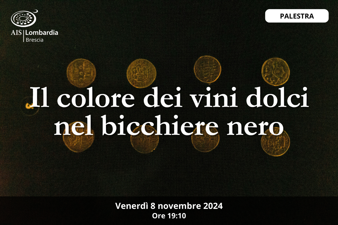 Palestra | Il colore dei vini dolci nel bicchiere nero