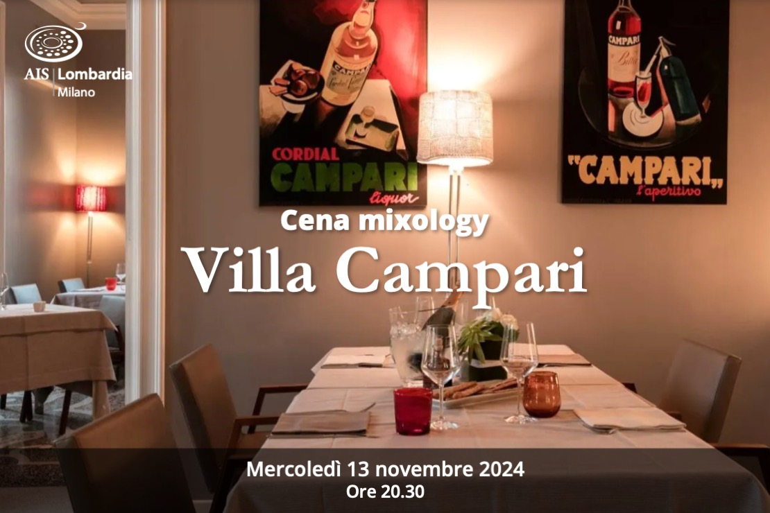 Cena mixology. Villa Campari