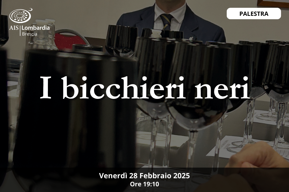 Palestra| Il colore del vino nei bicchieri neri