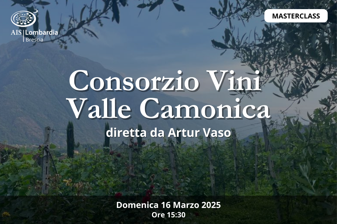 Masterclass| Consorzio Volontario di tutela del vino IGT della Vallecamonica