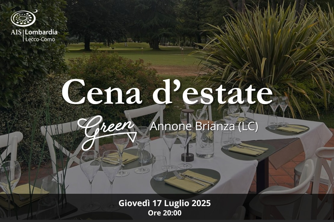Viva l’estate!  Cena estiva Delegazione di Lecco-Como