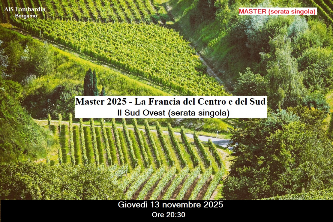 La Francia del centro-sud, il Master 2025 con Stefano Berzi - Il Sud Ovest (serata singola)