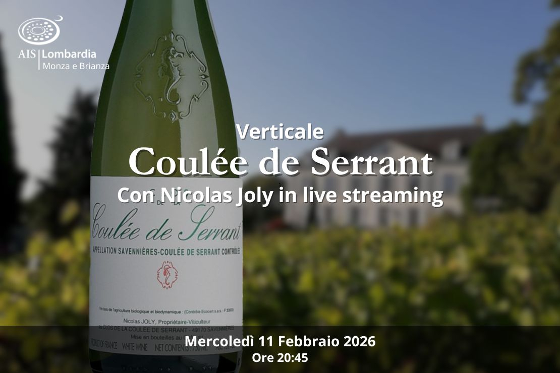 Verticale Coulée de Serrant. Con Nicolas Joly in live streaming