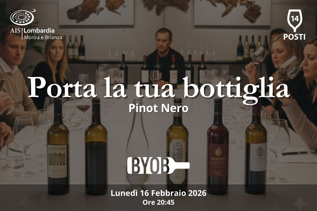 Porta la tua bottiglia. Pinot Nero