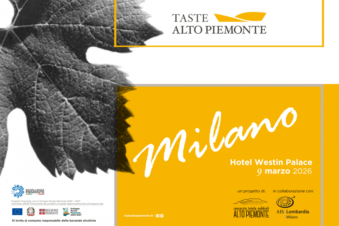Taste Alto Piemonte Milano. Excursus Alto Piemonte - Masterclass 1