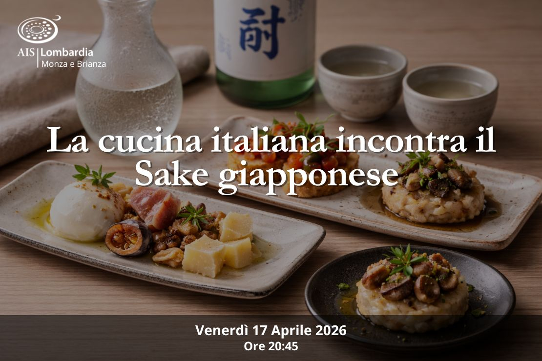 La Cucina italiana incontra il Sake giapponese