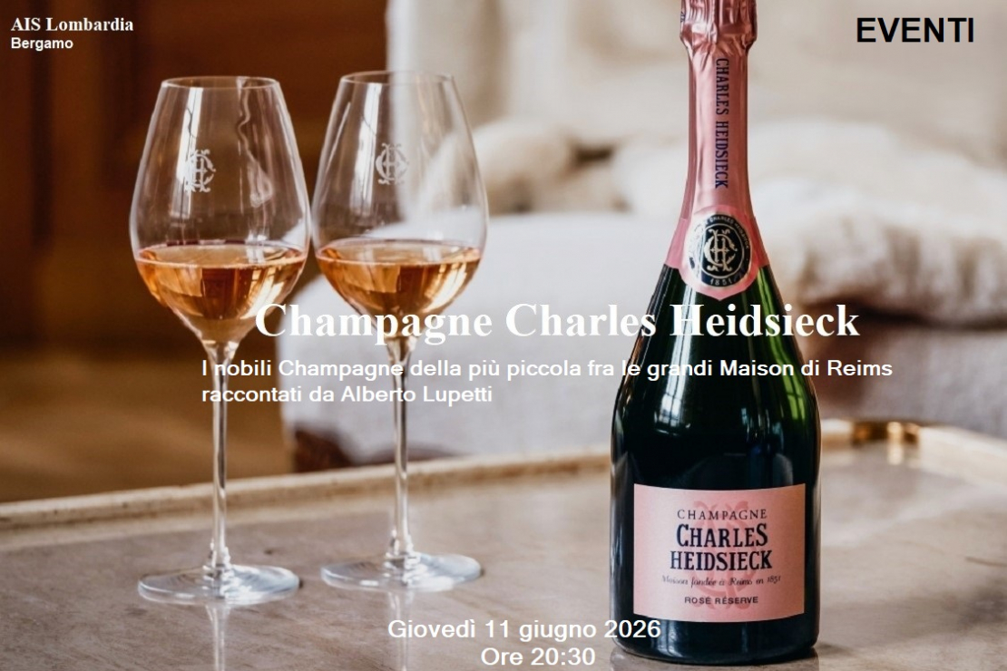 I nobili Champagne della pi&ugrave; piccola fra le grandi Maison di Reims: a Bergamo, Alberto Lupetti racconta Charles Heidsieck