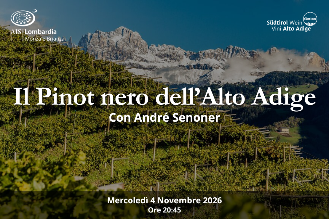Il Pinot Nero dell'Alto Adige. Con Andr&eacute; Senoner