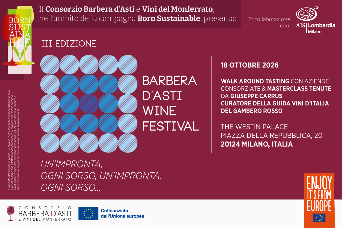 Barbera d&rsquo;Asti: mille volti, una sola anima (Masterclass)