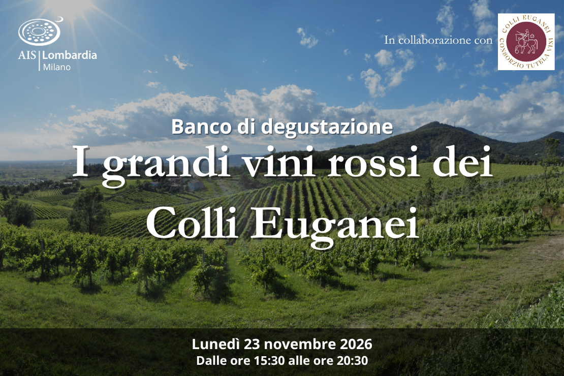 I grandi vini rossi dei Colli Euganei ti aspettano a Milano