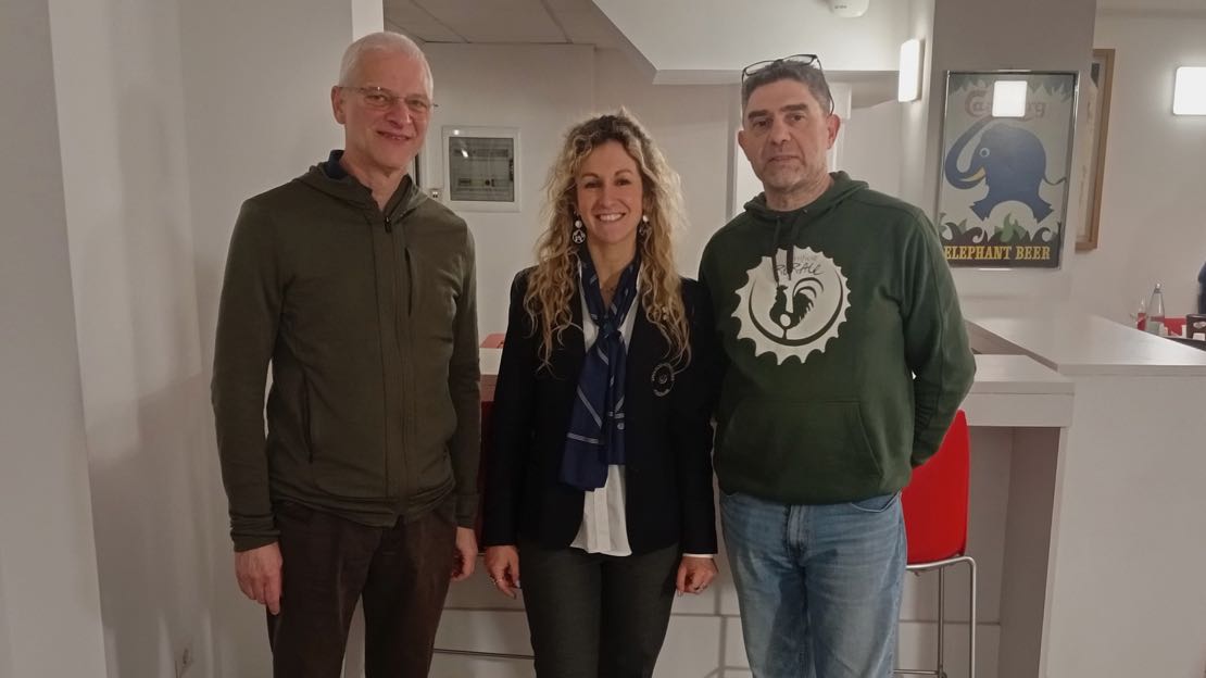 Da sinistra: Beppe Serafini, Miriam Prencisvalle, Marco Caccia