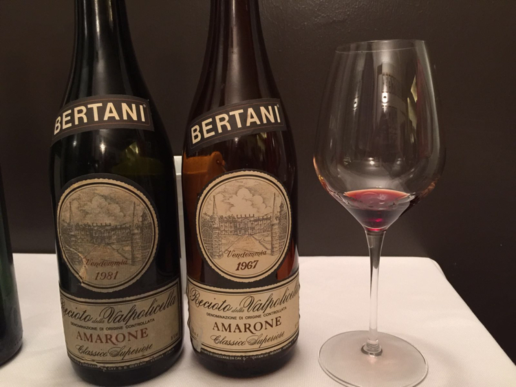 Amarene della Valpolicella Bertani 1981 e 1967