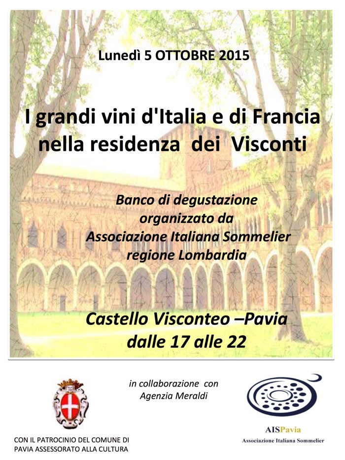 Banco d'assaggio Ais Pavia Castello Visconteo
