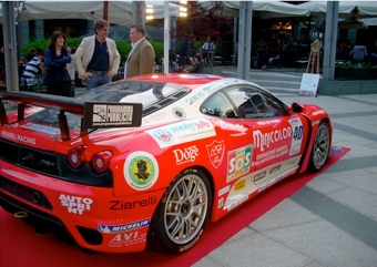 La Ferrari marchiata Consorzio Tutela Valcalepio in presentazione il 13 maggio 2011 al Bar Bergamo