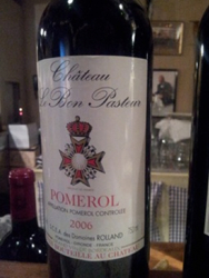 Chateau Le Bon Pasteur 2006 Pomerol