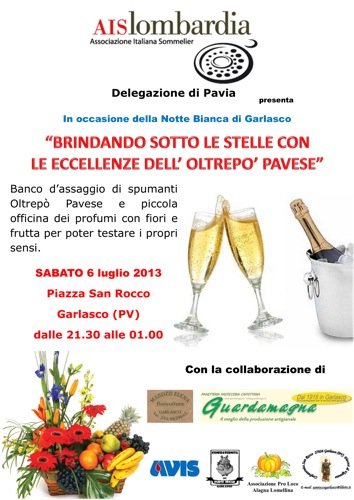 Brindando sotto le stelle Ais Pavia Garlasco