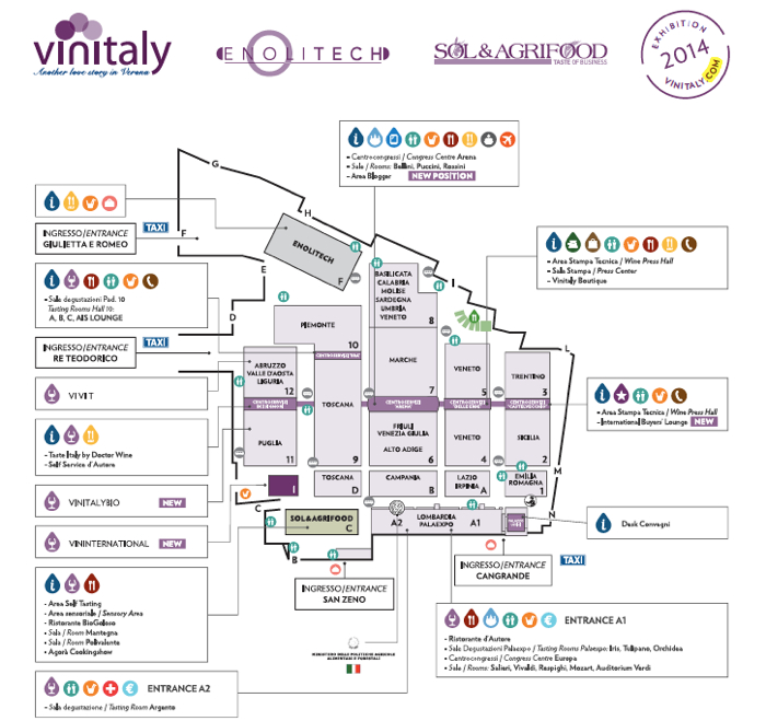 Mappa Vinitaly 2014