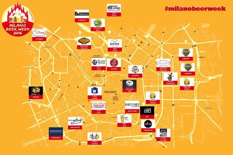 MilanoBeerWeek2016 | Mappa Licali