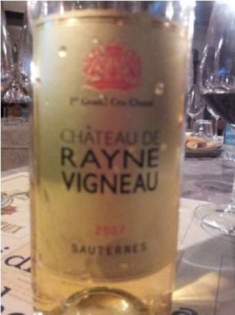 Chateau de Rayne Vigneau 2007 Sauternes 1er grand Cru Classé