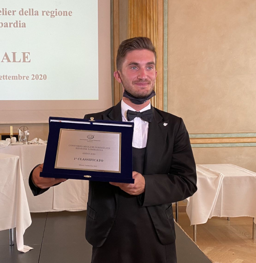 Andrea Gualdoni, miglior Sommelier della Lombardia 2020