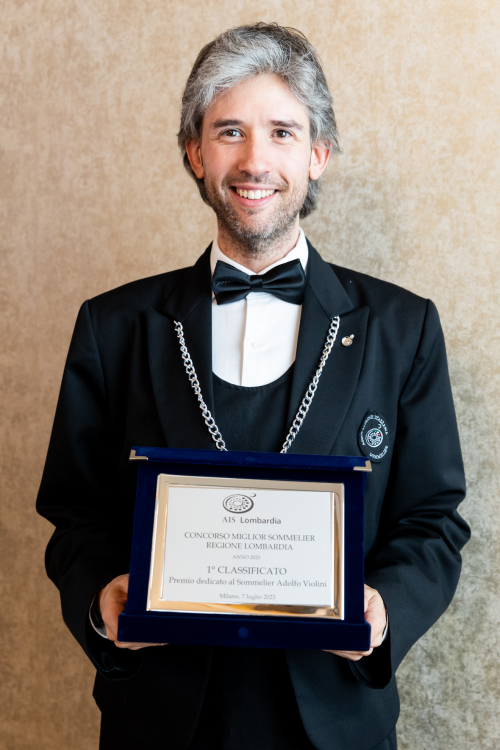 Federico Bovarini, miglior Sommelier della Lombardia 2023